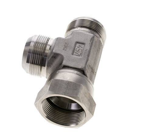 JIC Tee Fitting UN 1-7/8''-12 Female x Male Stainless steel 170bar (2388.5psi)