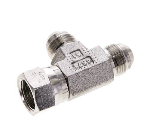 Racor en T JIC UNF 3/4''-16 Hembra x Macho Acero inoxidable 350bar (4917.5psi)