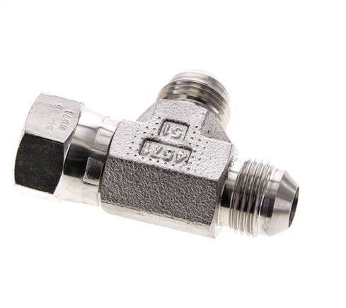 Racor en T JIC UNF 3/4''-16 Hembra x Macho Acero inoxidable 350bar (4917.5psi)