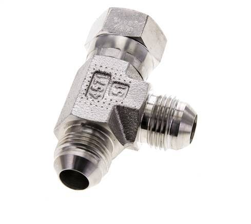 Racor en T JIC UNF 3/4''-16 Hembra x Macho Acero inoxidable 350bar (4917.5psi)