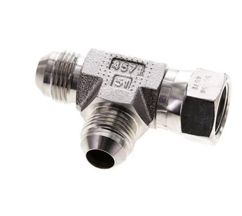 Racor en T JIC UNF 3/4''-16 Hembra x Macho Acero inoxidable 350bar (4917.5psi)