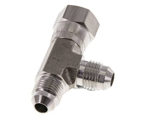 JIC Tee Fitting UNF 1/2''-20 Female x Male Stainless steel 350bar (4917.5psi)
