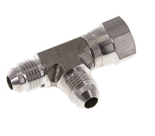 Racor en T JIC UNF 1/2''-20 Hembra x Macho Acero inoxidable 350bar (4917.5psi)