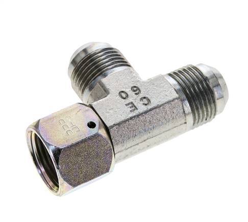 Racor en T JIC UN 1-1/16''-12 Hembra x Macho Acero 350bar (4917.5psi)