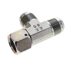 JIC Tee Fitting UN 1-1/16''-12 Female x Male Steel 350bar (4917.5psi)