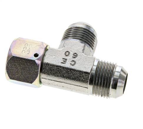 Racor en T JIC UN 1-1/16''-12 Hembra x Macho Acero 350bar (4917.5psi)