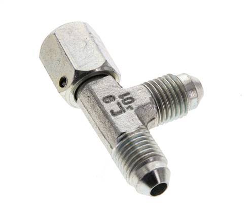 Racor en T JIC UNF 7/16''-20 Hembra x Macho Acero 350bar (4917.5psi)