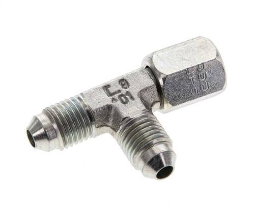 Racor en T JIC UNF 7/16''-20 Hembra x Macho Acero 350bar (4917.5psi)