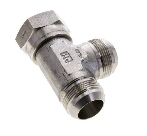 Racor en T JIC UN 1-5/8''-12 Hembra x Macho Acero inoxidable 210bar (2950.5psi)