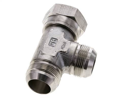 Racor en T JIC UN 1-5/8''-12 Hembra x Macho Acero inoxidable 210bar (2950.5psi)
