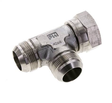 Racor en T JIC UN 1-5/8''-12 Hembra x Macho Acero inoxidable 210bar (2950.5psi)