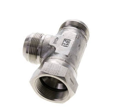 Racor en T JIC UN 1-5/8''-12 Hembra x Macho Acero inoxidable 210bar (2950.5psi)