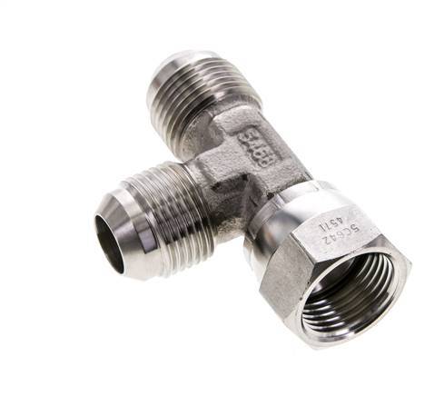 JIC Tee Fitting UN 1-1/16''-12 Female x Male Stainless steel 350bar (4917.5psi)