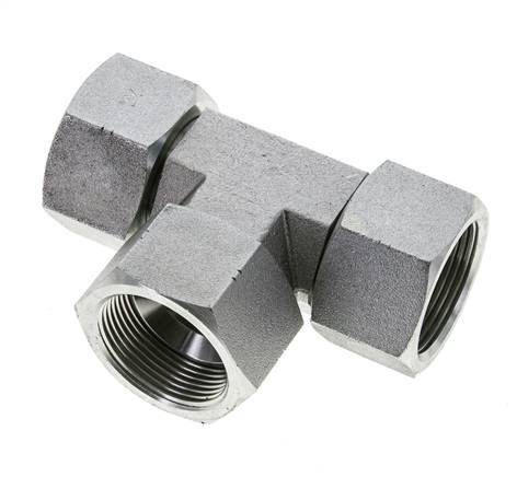 JIC Tee Fitting UN 1-5/8''-12 Female Steel 140bar (1967.0psi)