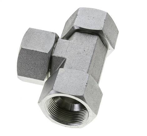JIC Tee Fitting UN 1-5/8''-12 Female Steel 140bar (1967.0psi)