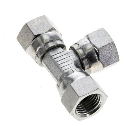 Racor en T JIC UNF 1/2''-20 Hembra Acero 275bar (3863.75psi)