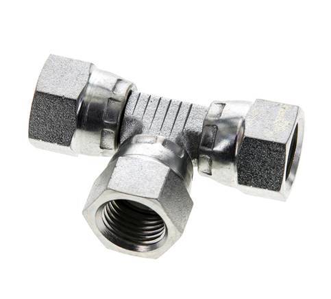 Racor en T JIC UNF 1/2''-20 Hembra Acero 275bar (3863.75psi)