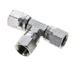 JIC Tee Fitting UNF 7/16''-20 Female Steel 310bar (4355.5psi)