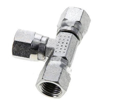 JIC Tee Fitting UNF 7/16''-20 Female Steel 310bar (4355.5psi)