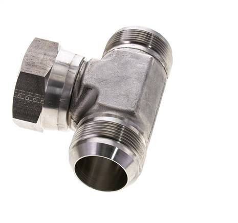 JIC Tee Fitting UN 1-7/8''-12 Male x Female Stainless steel 170bar (2388.5psi)