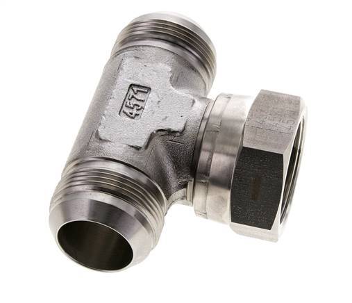 Racor en T JIC UN 1-5/8''-12 Macho x Hembra Acero inoxidable 210bar (2950.5psi)
