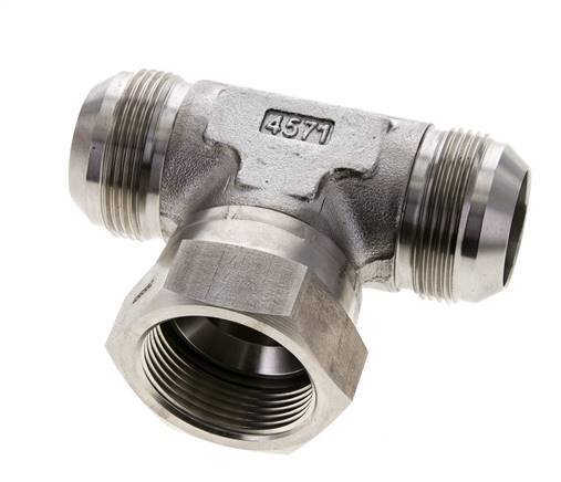 Racor en T JIC UN 1-5/8''-12 Macho x Hembra Acero inoxidable 210bar (2950.5psi)