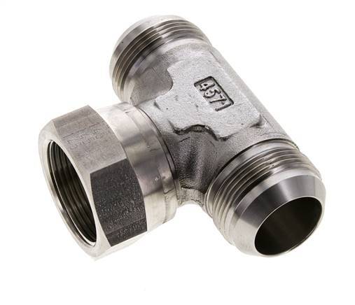 Racor en T JIC UN 1-5/8''-12 Macho x Hembra Acero inoxidable 210bar (2950.5psi)