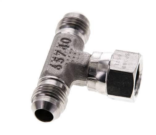 JIC Tee Fitting UNF 9/16''-18 Male x Female Stainless steel 350bar (4917.5psi)