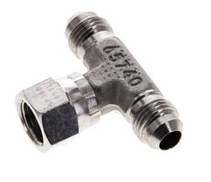 JIC Tee Fitting UNF 9/16''-18 Male x Female Stainless steel 350bar (4917.5psi)