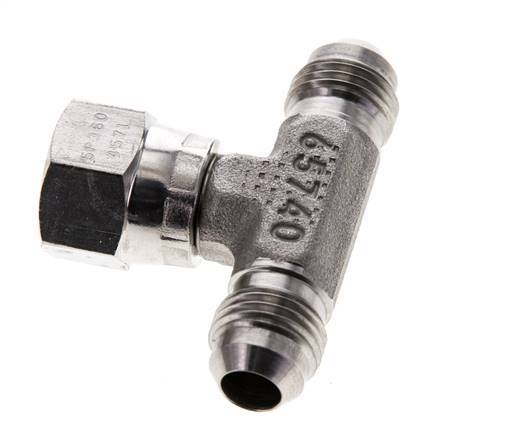 JIC Tee Fitting UNF 9/16''-18 Male x Female Stainless steel 350bar (4917.5psi)