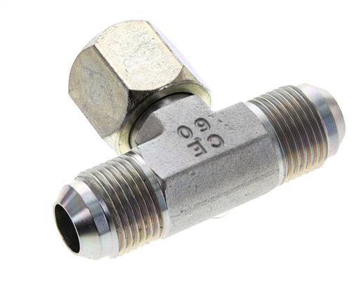 Racor en T JIC UNF 7/8''-14 Macho x Hembra Acero 350bar (4917.5psi)
