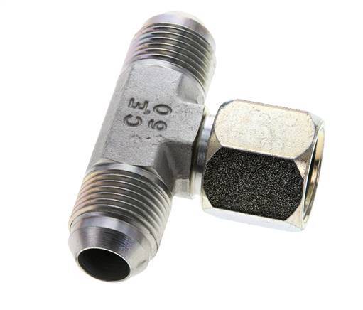 Racor en T JIC UNF 7/8''-14 Macho x Hembra Acero 350bar (4917.5psi)