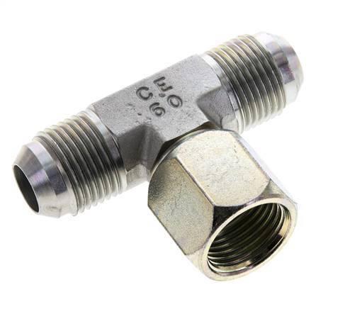 Racor en T JIC UNF 7/8''-14 Macho x Hembra Acero 350bar (4917.5psi)