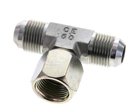 Racor en T JIC UNF 7/8''-14 Macho x Hembra Acero 350bar (4917.5psi)