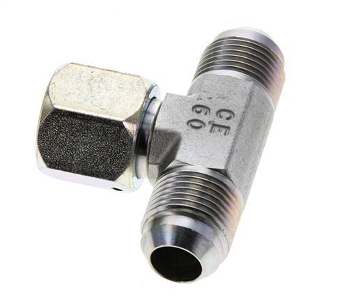 Racor en T JIC UNF 7/8''-14 Macho x Hembra Acero 350bar (4917.5psi)