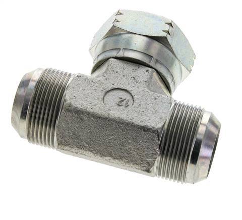 JIC Tee Fitting UN 1-5/8''-12 Male x Female Steel 210bar (2950.5psi)