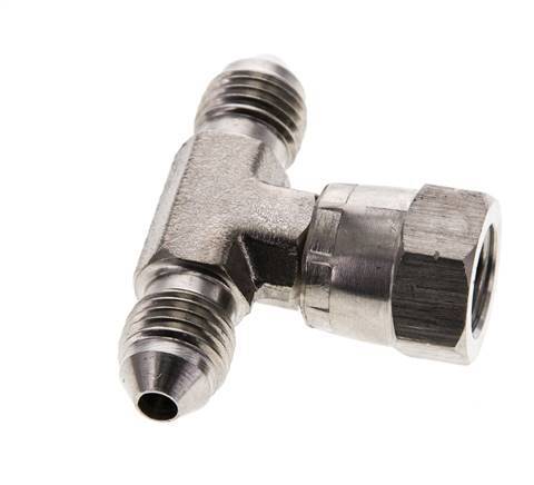 Racor en T JIC UNF 7/16''-20 Macho x Hembra Acero inoxidable 350bar (4917.5psi)