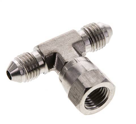 Racor en T JIC UNF 7/16''-20 Macho x Hembra Acero inoxidable 350bar (4917.5psi)