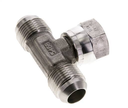 Racor en T JIC UN 1-1/16''-12 Macho x Hembra Acero inoxidable 350bar (4917.5psi)