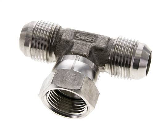 Racor en T JIC UN 1-1/16''-12 Macho x Hembra Acero inoxidable 350bar (4917.5psi)