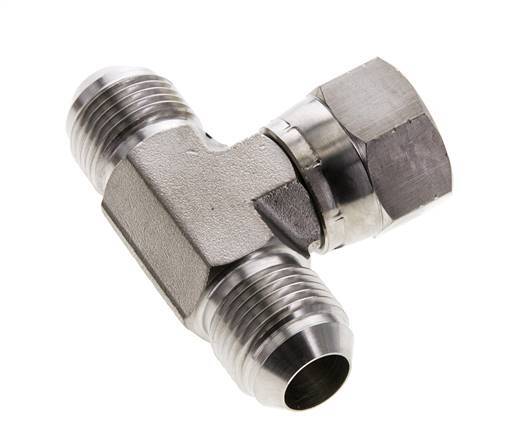 JIC Tee Fitting UNF 7/8''-14 Male x Female Stainless steel 350bar (4917.5psi)