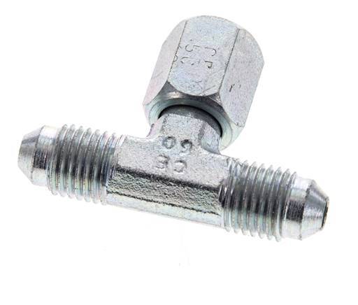 Racor en T JIC UNF 7/16''-20 Macho x Hembra Acero 350bar (4917.5psi)