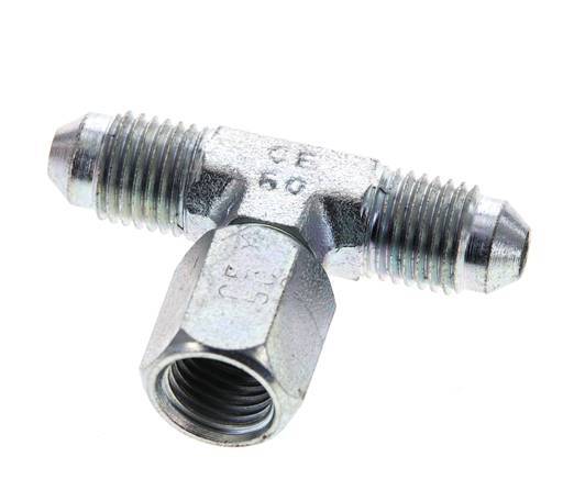 Racor en T JIC UNF 7/16''-20 Macho x Hembra Acero 350bar (4917.5psi)