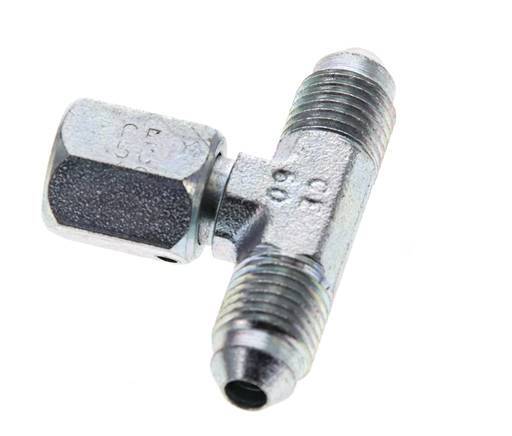 Racor en T JIC UNF 7/16''-20 Macho x Hembra Acero 350bar (4917.5psi)