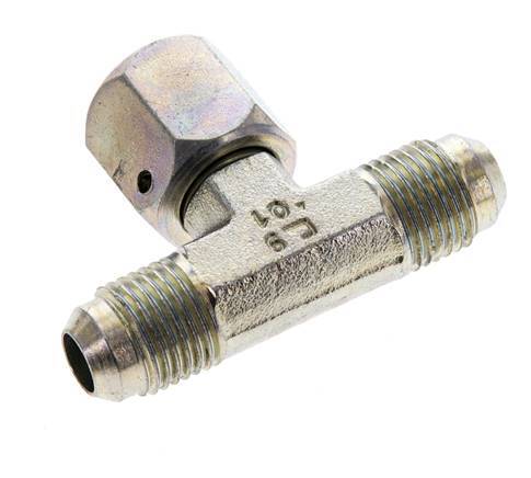 Racor en T JIC UNF 9/16''-18 Macho x Hembra Acero 350bar (4917.5psi)