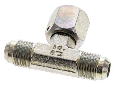 Racor en T JIC UNF 9/16''-18 Macho x Hembra Acero 350bar (4917.5psi)
