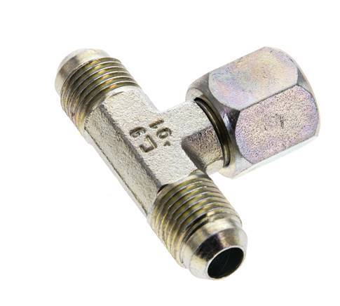 Racor en T JIC UNF 9/16''-18 Macho x Hembra Acero 350bar (4917.5psi)