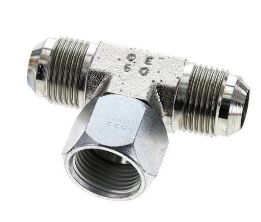 Racor en T JIC UN 1-1/16''-12 Macho x Hembra Acero 350bar (4917.5psi)