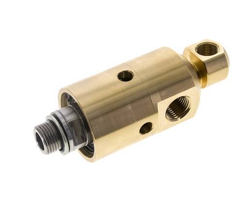 2-Way Rotary Joint G3/8'' - G1/2'' Male x Female Brass 50bar (702.5psi)