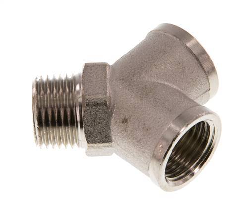 Y Fitting R1/2'' Male x G1/2'' Female nickel-plated 16bar (224.8psi)